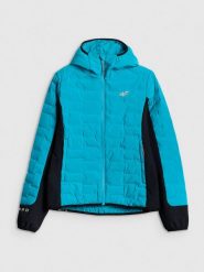 4F Kurtka trekkingowa z wypełnieniem Primaloft Silver damska - turkusowa M. Niebieskie kurtki 4f, na lato, l, bez wzorów, z materiału, wizytowe, bez kaptura. Za 399.99 zł.