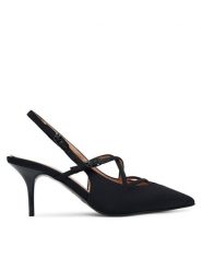 LOVE MOSCHINO Szpilki JA10287G1NIMX00039 Czarny. Czarne szpilki Love Moschino, bez wzorów, z materiału, bez obcasa, na szpilce, bez zapięcia. Za 789.99 zł.