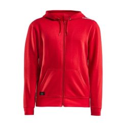 Bluza sportowa damska Craft Community Fz. Czerwone bluzy z kapturem Craft, xl, bez wzorów, z materiału, z kapturem. Za 282.00 zł.