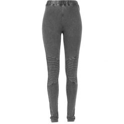 Damskie legginsy Urban Classic denim. Szare legginsy Urban Classics, bez wzorów, z denimu, sportowe. Za 160.50 zł.