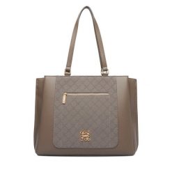 Torebka Nine West. Szare shopper bag Nine West, bez wzorów, bez dodatków. Za 329.99 zł.