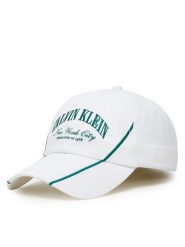 Calvin Klein Czapka z daszkiem LV04F5063G Biały. Białe czapki z daszkiem Calvin Klein, bez wzorów, z bawełny. Za 169.99 zł.