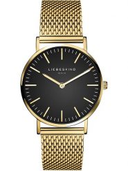 Liebeskind Zegarek kwarcowy w kolorze złoto-czarnym rozmiar: onesize. Czarne, analogowe zegarki Liebeskind, ze stali. Za 330.67 zł.