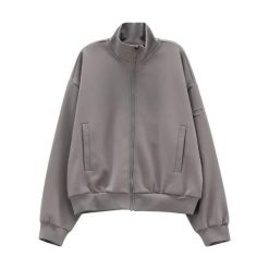 Bluza damska CMP. Szare bluzy CMP, s, bez wzorów, z materiału, eleganckie, bez ramiączek, bez kaptura. Za 312.50 zł.
