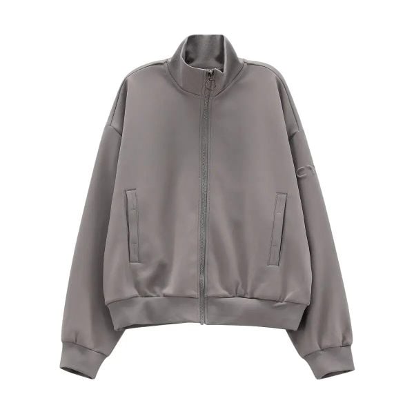 Bluza damska CMP. Szare bluzy CMP, s, bez wzorów, z materiału, eleganckie, bez ramiączek, bez kaptura. Za 312.50 zł.