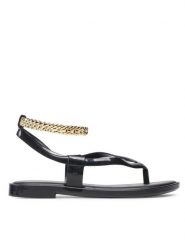 Melissa Sandały Unique + Camila Coutinho 33567 Czarny. Czarne sandały Melissa, bez wzorów, z tworzywa sztucznego, bez obcasa, na płaskiej podeszwie, bez zapięcia. Za 219.99 zł.