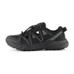 Buty sportowe letnie unisex Alpine Pro Omege. Czarne buty treningowe Alpine Pro, na lato, bez wzorów, bez zapięcia, trekkingowe. Za 399.00 zł.