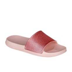 Klapki basenowe damskie Coqui Tora. Czerwone klapki Coqui, bez wzorów, z materiału, bez obcasa, bez zapięcia. Za 52.00 zł.