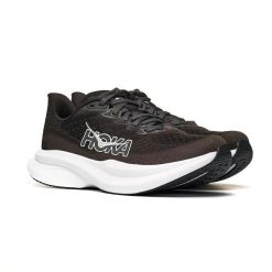 Damskie buty sportowe Hoka Mach 6 1147810-BWHT. Czarne buty do biegania HOKA, bez wzorów, z gumy, bez zapięcia, do biegania. Za 497.02 zł.
