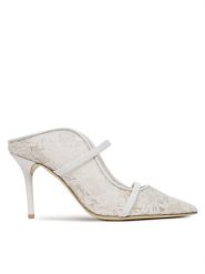 MALONE SOULIERS Klapki Maureen 85-269 Biały. Białe klapki MALONE SOULIERS, bez wzorów, z materiału, bez obcasa, bez zapięcia. Za 2,979.00 zł.