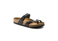 Klapki damskie Birkenstock 071791. Czarne klapki Birkenstock, bez wzorów, z materiału, eleganckie, bez obcasa, bez zapięcia. Za 683.00 zł.