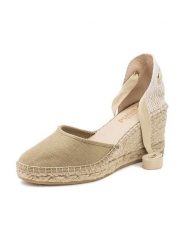 Natural world Czółenka w kolorze beżowym na koturnie rozmiar: 36. Brązowe czółenka Natural World, bez wzorów, klasyczne, bez obcasa, na koturnie, bez zapięcia. Za 165.99 zł.