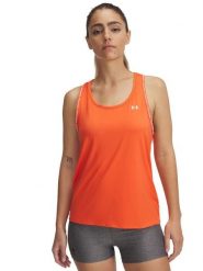 Under Armour Top sportowy w kolorze pomarańczowym rozmiar: S. Pomarańczowe topy sportowe Under Armour, s, bez wzorów, z materiału, outdoorowe. Za 61.31 zł.