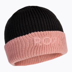 Czapka snowboardowa damska ROXY Freja. Fioletowe czapki zimowe Roxy, bez wzorów, sportowe. Za 66.99 zł.