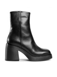 Vagabond Shoemakers Botki Brooke 5044-201-20 Czarny. Czarne botki Vagabond Shoemakers, bez wzorów, ze skóry, bez obcasa, na słupku, bez zapięcia. Za 779.99 zł.
