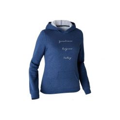 Bluza Gym & Pilates 520 damska. Szare bluzy DOMYOS, xs, bez wzorów, z bawełny, bez ramiączek, bez kaptura. Za 59.99 zł.