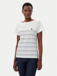 Tom Tailor T-Shirt 1045544 Biały Regular Fit. Białe t-shirty Tom Tailor, m, bez wzorów, z bawełny, bez kołnierzyka, bez ramiączek. Za 69.99 zł.