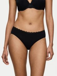 Triumph Figi klasyczne Feel Of Cotton 10224973 Czarny. Czarne figi Triumph, bez wzorów, z bawełny. Za 29.99 zł.