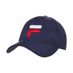 Czapka tenisowa z daszkiem Fila Cap Max. Niebieskie czapki z daszkiem Fila, bez wzorów, sportowe. Za 79.00 zł.