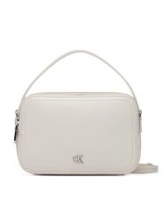 Calvin Klein Torebka Ck Hardware Camera Bag LV04F3678G Beżowy jasny. Brązowe torebki klasyczne Calvin Klein, bez wzorów, ze skóry, bez dodatków. Za 409.99 zł.