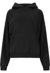 Bluza damska z kapturem Athlecia Ruthie. Czarne bluzy Athlecia, bez wzorów, z bawełny, eleganckie, bez ramiączek, z kapturem. Za 190.00 zł.