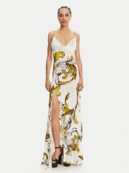 Versace Jeans Couture Sukienka letnia 78HAO900 Biały Regular Fit. Białe sukienki Versace Jeans Couture, bez wzorów, z jeansu, bez kołnierzyka, bez ramiączek. Za 1,989.00 zł.