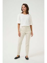 Kaffe Spodnie chino w kolorze kremowym rozmiar: 46. Brązowe chinosy Kaffe, bez wzorów. Za 104.64 zł.