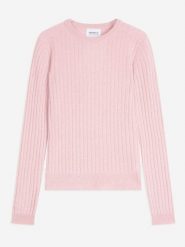 Perfect Cashmere aszmirowy sweter "Kylie" w kolorze jasnobrązowym rozmiar: L. Różowe swetry Perfect Cashmere, l, bez wzorów, z kaszmiru, bez ramiączek. Za 347.99 zł.