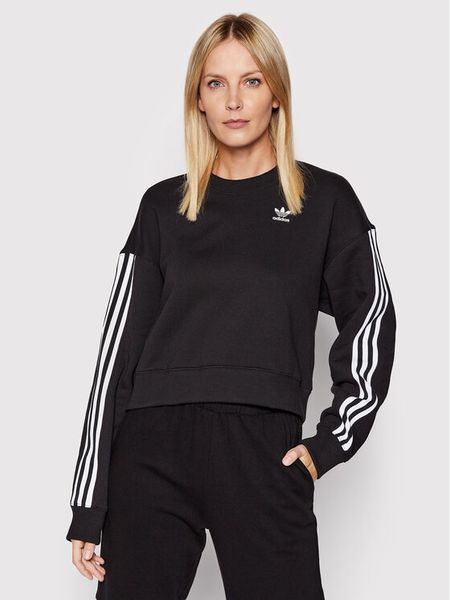 Adidas Bluza adicolor Classics HC2064 Czarny Relaxed Fit. Czarne bluzy adidas, bez wzorów, z bawełny, bez kaptura. Za 159.99 zł.