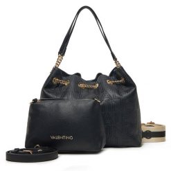 Torebka Valentino. Czarne listonoszki Valentino, bez wzorów, bez dodatków. Za 589.99 zł.