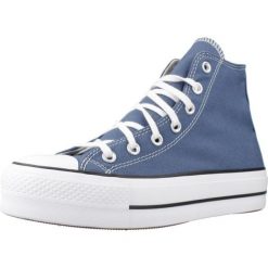Buty CONVERSE ALL STAR LIFT Niebieski. Niebieskie buty trekkingowe Converse, bez wzorów, z tkaniny, bez zapięcia, trekkingowe. Za 405.39 zł.