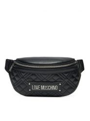 LOVE MOSCHINO Saszetka nerka JC4003PP1MLA000B Czarny. Czarne nerki i saszetki Love Moschino, bez wzorów, ze skóry, bez dodatków. Za 519.99 zł.