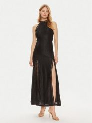 Guess Sukienka wieczorowa W2YK96 K3I20 Czarny Regular Fit. Czarne sukienki Guess, xl, z aplikacjami, z syntetyku, wizytowe, bez kołnierzyka, bez ramiączek. Za 419.99 zł.