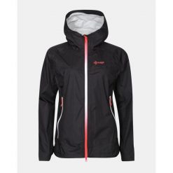 Damska kurtka typu hardshell Kilpi HURRICANE-W. Czarne kurtki do biegania Kilpi, bez wzorów, z hardshellu, bez kaptura, do biegania. Za 835.17 zł.