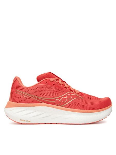 Saucony Buty do biegania Ride 18 S11000 Koralowy. Pomarańczowe buty do biegania Saucony, bez wzorów, z materiału, bez zapięcia, do biegania. Za 599.99 zł.