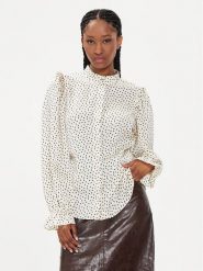 Bruuns Bazaar Bluzka Acacia Fria BBW3195 Écru Regular Fit. Bluzki Bruuns Bazaar, bez wzorów, z syntetyku, bez kołnierzyka, bez ramiączek. Za 199.99 zł.