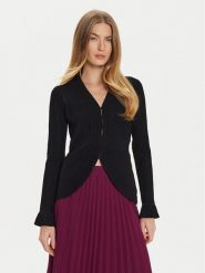 TWINSET Kardigan 242TT3123 Czarny Slim Fit. Czarne swetry Twinset, m, bez wzorów, z syntetyku, bez ramiączek. Za 639.99 zł.