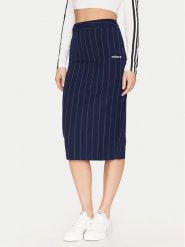 Adidas Spódnica ołówkowa Pinstripe JD2576 Granatowy Slim Fit. Niebieskie spódnice adidas, bez wzorów, z syntetyku, ołówkowe. Za 239.99 zł.