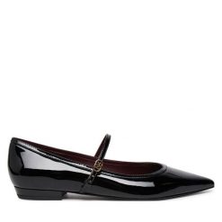 Baleriny Tory Burch. Czarne baleriny Tory Burch, bez wzorów, bez obcasa, bez zapięcia. Za 899.99 zł.