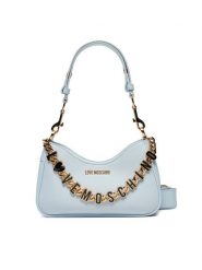 LOVE MOSCHINO Torebka JC4070PP1ML1371A Błękitny. Niebieskie torebki klasyczne Love Moschino, bez wzorów, ze skóry, bez dodatków. Za 669.99 zł.
