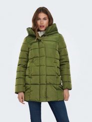 ONLY Kurtka pikowana w kolorze zielonym rozmiar: XS. Zielone kurtki ONLY, xs, bez wzorów, bez kaptura. Za 189.45 zł.