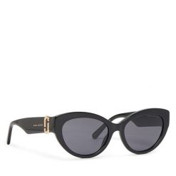 Okulary przeciwsłoneczne Marc Jacobs. Czarne okulary przeciwsłoneczne Marc Jacobs, bez wzorów. Za 869.99 zł.