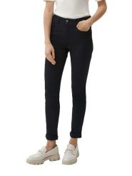 S.Oliver Dżinsy - Skinny fit - w kolorze granatowym rozmiar: 46. Niebieskie jeansy S.Oliver, s, bez wzorów, klasyczne, z podwyższonym stanem. Za 172.89 zł.