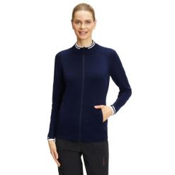 Kurtka golfowa damska Falke. Niebieskie kurtki Falke, m, bez wzorów, sportowe, bez kaptura. Za 215.00 zł.