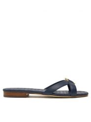 Lauren Ralph Lauren Klapki 802935539001 Granatowy. Niebieskie klapki Lauren Ralph Lauren, bez wzorów, ze skóry, bez obcasa, bez zapięcia. Za 569.99 zł.