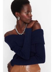 Trendyol Sweter w kolorze czarnym rozmiar: S. Czarne swetry Trendyol, s, bez wzorów, bez ramiączek. Za 65.99 zł.