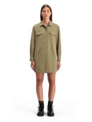 Scotch & Soda Sukienka w kolorze khaki rozmiar: 38. Brązowe sukienki Scotch & Soda, na co dzień, bez wzorów, z bawełny, bez kołnierzyka, bez ramiączek, mini, proste. Za 231.68 zł.