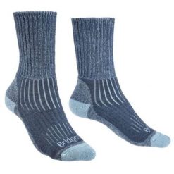 BRIDGEDALE Skarpety damskie HIKE MID MERINO C-L ( 41-43)-Niebieski. Niebieskie skarpetki Bridgedale, bez wzorów, z wełny. Za 75.50 zł.