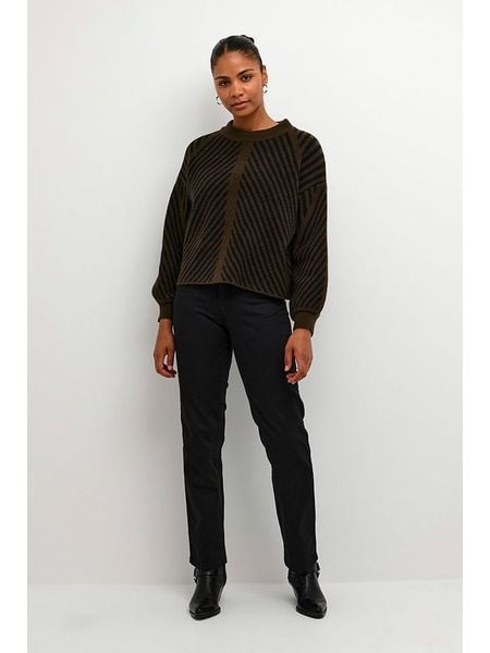 Kaffe Sweter w kolorze khaki rozmiar: S. Brązowe swetry Kaffe, s, bez wzorów, bez ramiączek. Za 131.12 zł.