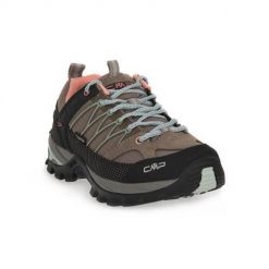 Buty trekkingowe damskie CMP Rigel Low. Brązowe buty trekkingowe CMP, z materiału, bez zapięcia. Za 349.49 zł.